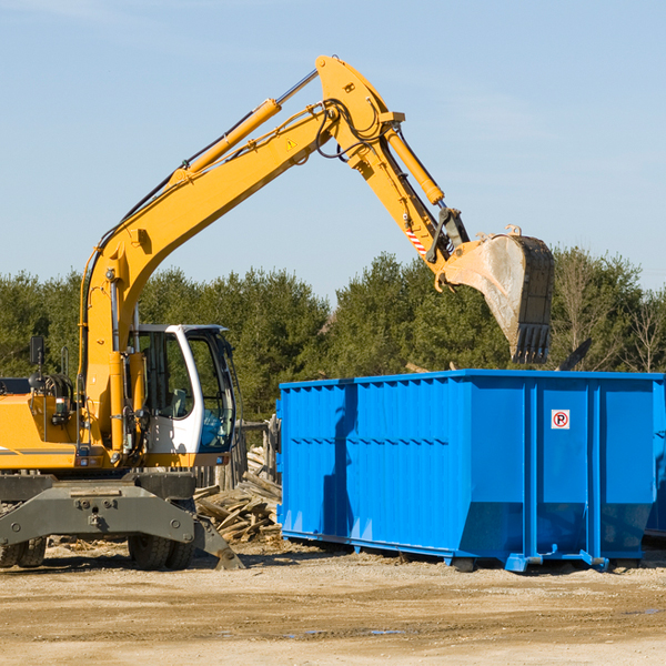 what happens if the residential dumpster is damaged or stolen during rental in Mesena